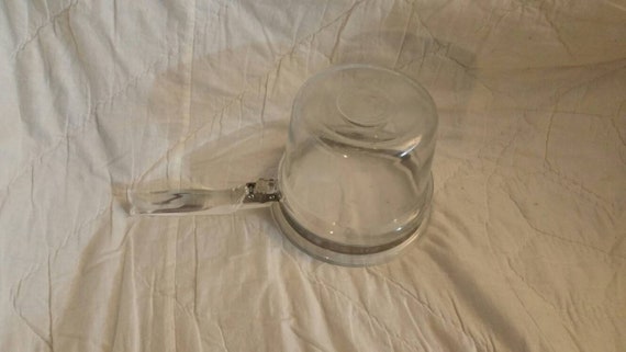 Sauce Pan by Corning Ware with Stainless Steel and Clear Glass 1.5 Quart On Sale Pyrex Flameware