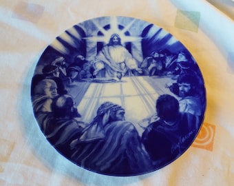 8 Inch 1994 The Last Supper Jesus Avon Collectible Plate Home Decor