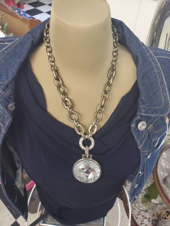 Rocker Style, Aged Heavy Chain with 2 inch Round … - image 4