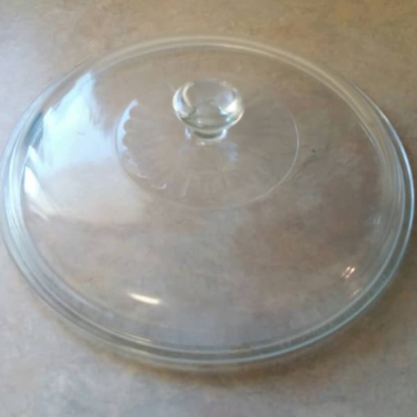 Pyrex-Glas 8,75 Zoll Runder Klarglas-Ersatzdeckel oder Crock-Topf-Abdeckung