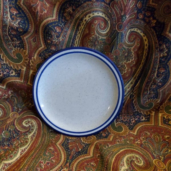 Speckled Blue and White Syracuse  China,  8.25  inch Restaurant Style, Salad Plate, Everyday Dish