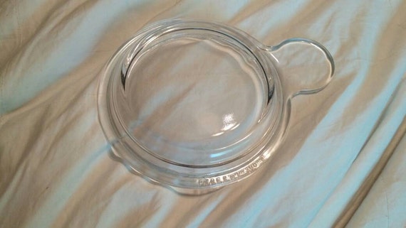 Visions Cookware Clear Glass Grab It Bowl Cooking Pot by Corning Vintage Kitchen Made in USA