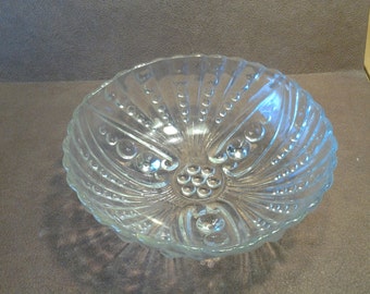 セール中 アンカーホッキング 1940年代 透明ガラス オイスター＆パール