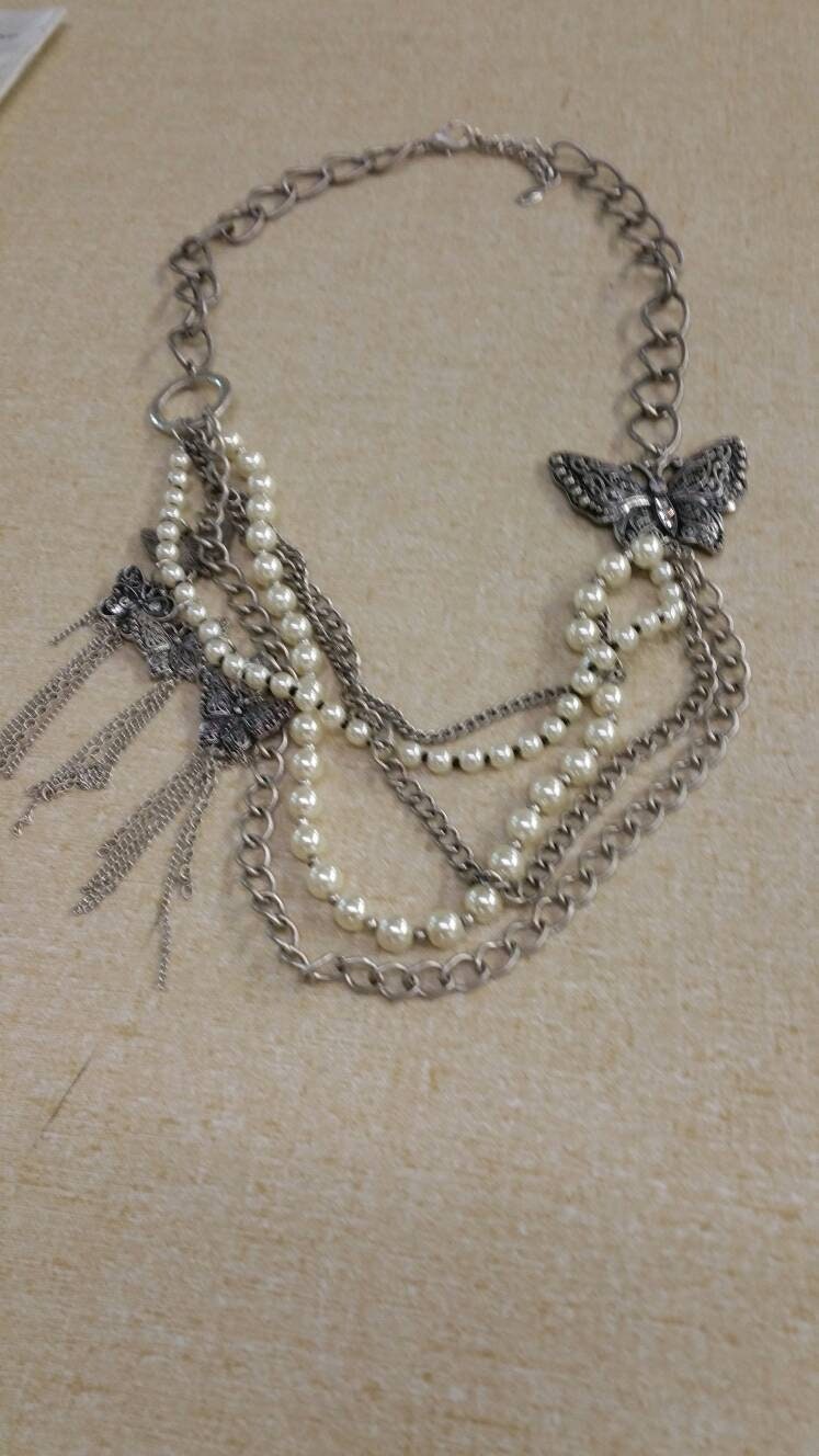 Salute 2024 butterfly necklace