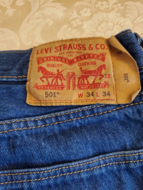 Levi Strauss and Companybarely Used 501 Jeans Mens Size - Etsy Hong Kong