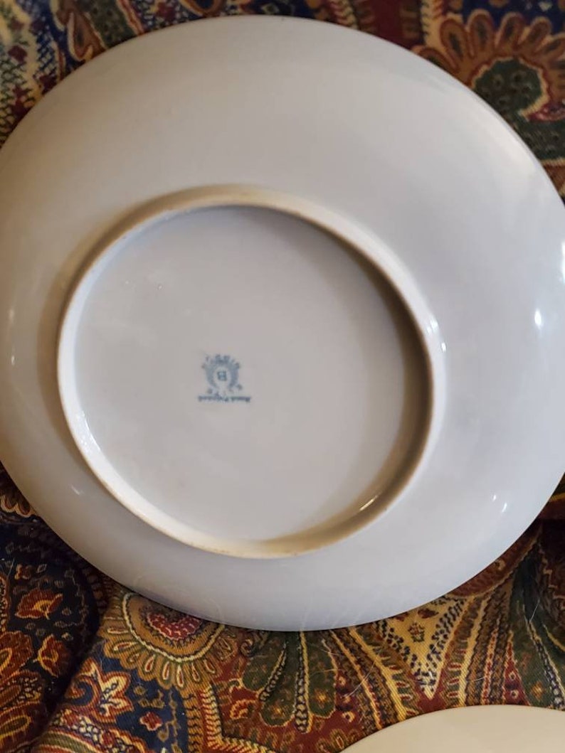 7.5 inch Collectible Dishes Hand Painted Plates Nippon Elite White and Pink Flowers Made in Japan On Sale Set of 3