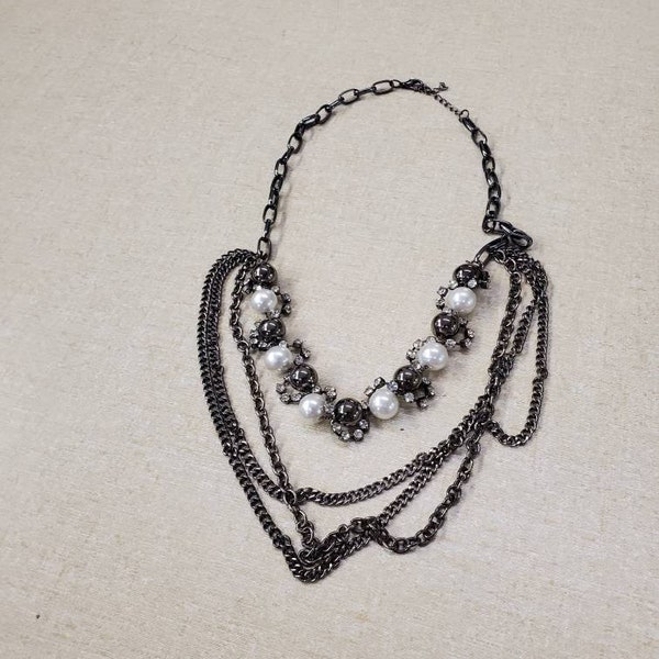 Long Pearl Costume Jewelry Necklaces Etsy