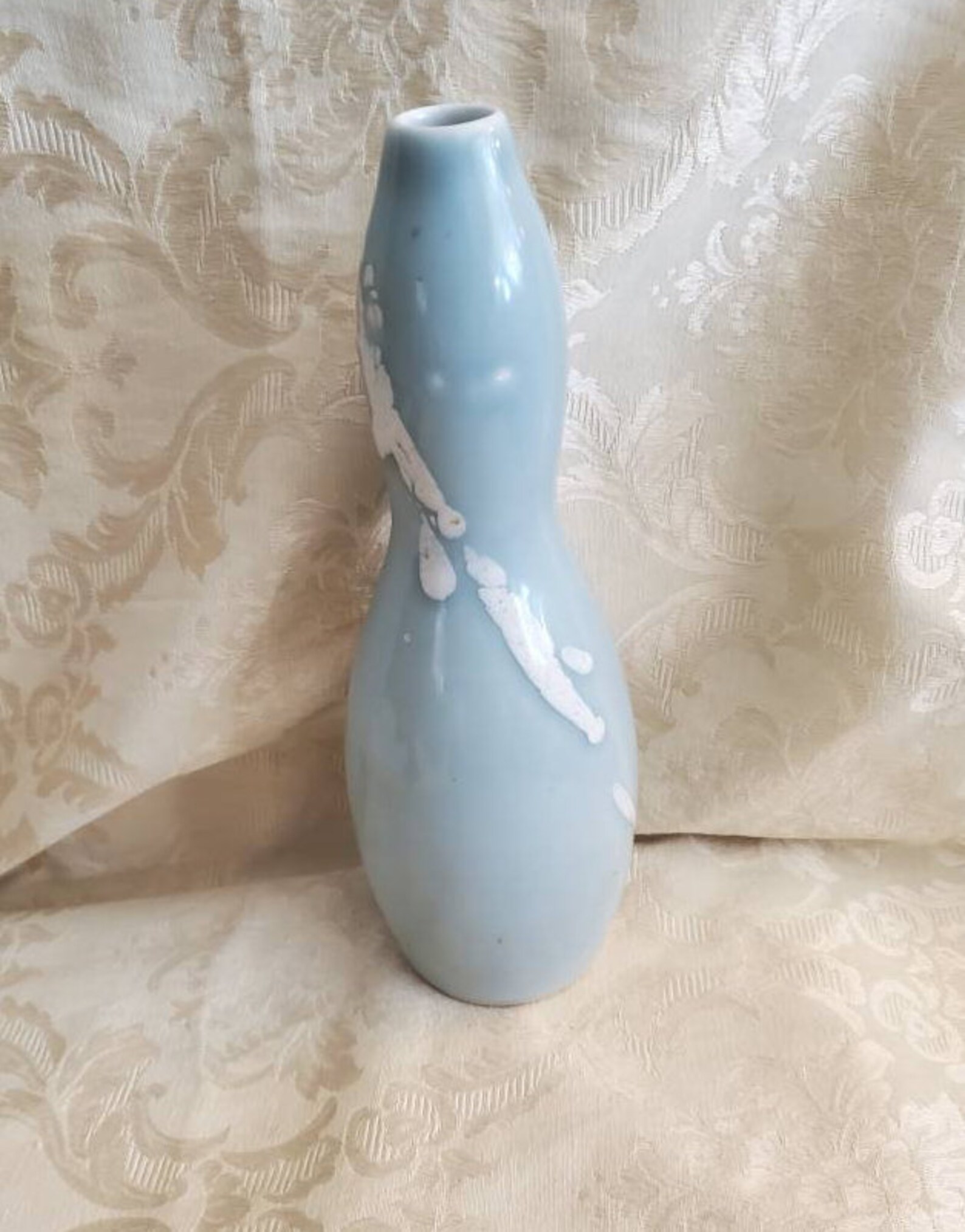 On Sale 1900s Chinese Celedon Baby Blue Vase Antique Home Etsy
