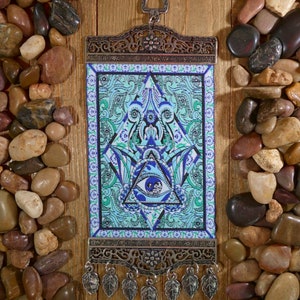 Eye of Providence Decorative Wall Hanging - Wall Hanging, Tapestry, Home Decor, Decorative Wall Hanging, Eye of Providence, Judaica, Boho