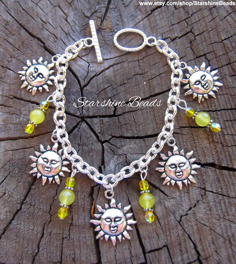 Sun Jewelry Sun Bracelet Summer Jewelry Summer Bracelet Yellow Jade Sun Bracelet Celestial Jewelry Jade Bracelet Yellow Bracelet