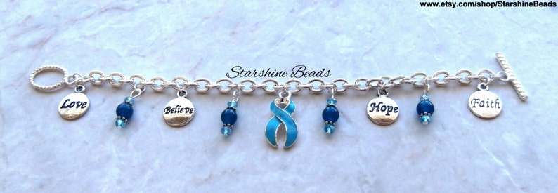 Teal Ribbon Ribbon Jewelry Teal Ribbon Awareness Bracelet Awareness Jewelry Awareness Bracelet Cancer Survivor Anxiety Awareness