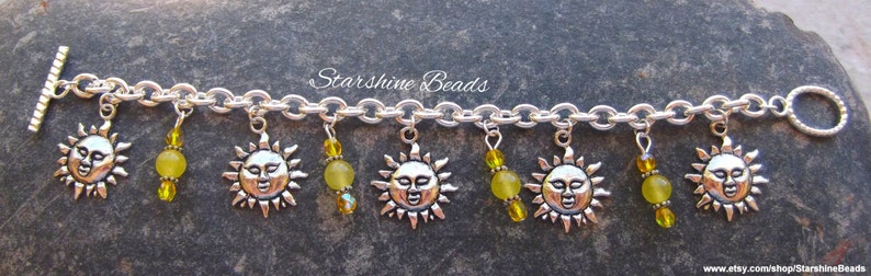 Sun Jewelry Sun Bracelet Summer Jewelry Summer Bracelet Yellow Jade Sun Bracelet Celestial Jewelry Jade Bracelet Yellow Bracelet