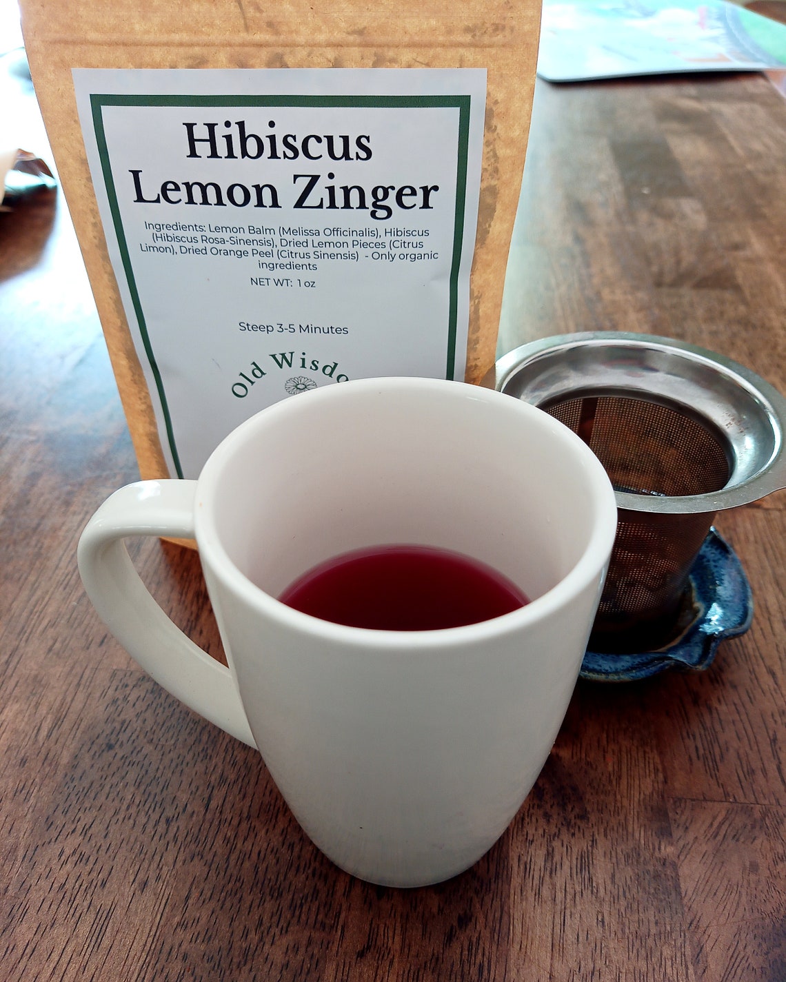 Hibiscus Lemon Zinger Tea Iced Tea Spring Tea Summer Tea Etsy UK