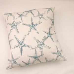 Starfish Pillow Cover in Coastal Blue image 4