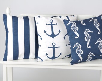 Nautical pillow covers