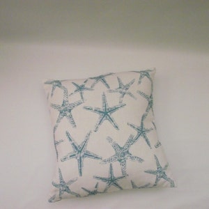 Starfish Pillow Cover in Coastal Blue image 3