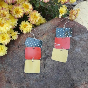 Halloween Vintage Tin Earrings