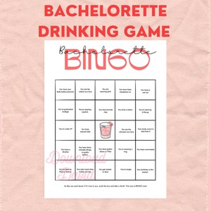 Bachelorette Bingo - Simple and Cute