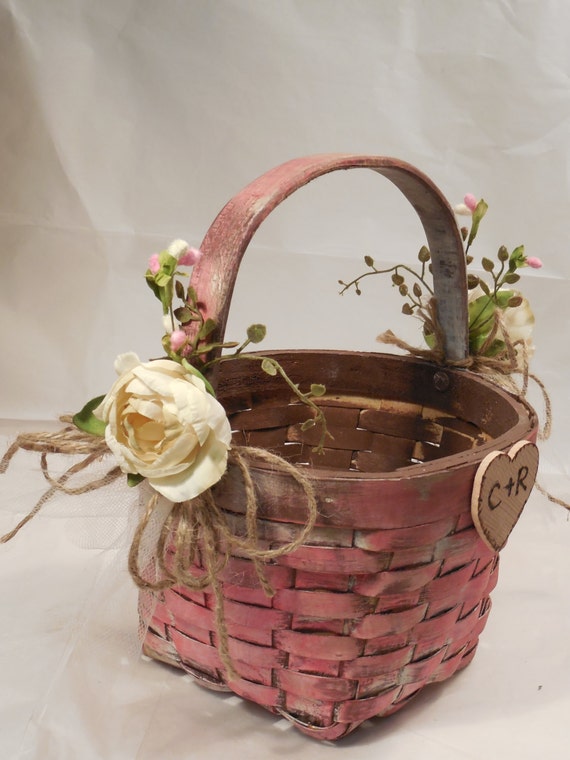 Items similar to Weddings Flower Girl Basket Wedding Decorations on