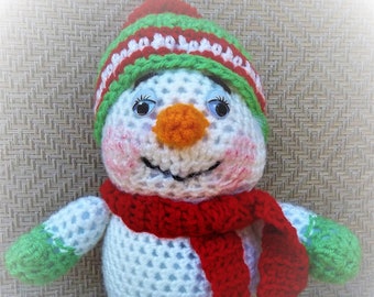 Handmade Crocheted Snowman