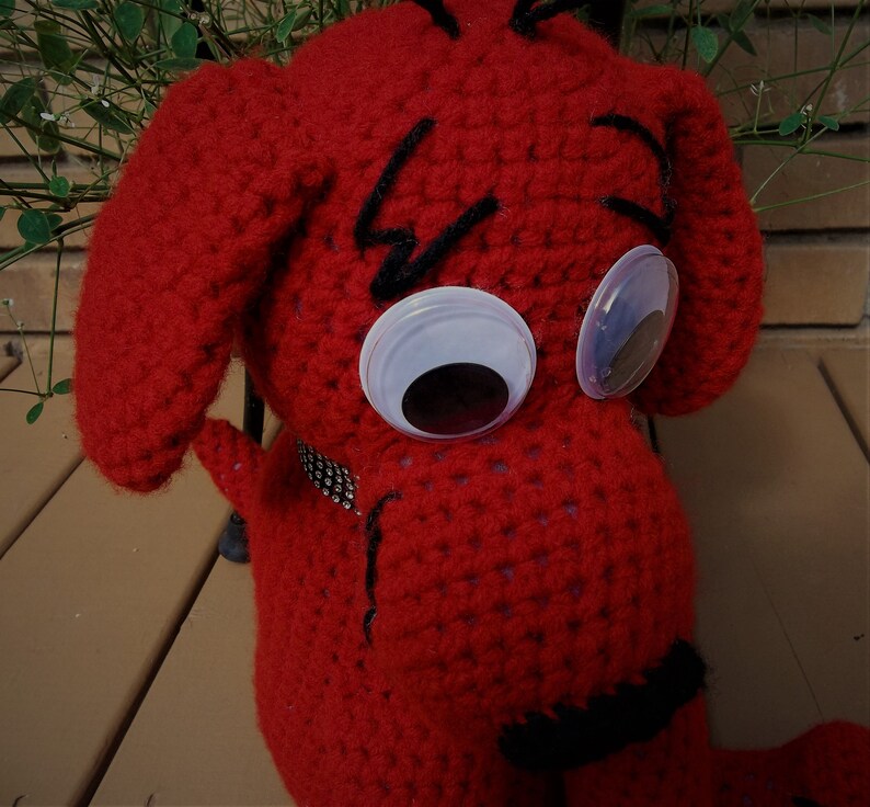 Handmade Crocheted Clifford the BIG RED DOG Etsy
