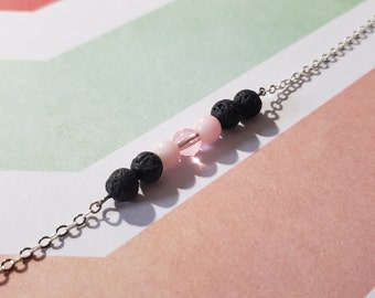 Bubblegum Pink Diffuser Chain Bracelet