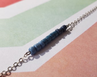 Blue Ombre Chain Bracelet