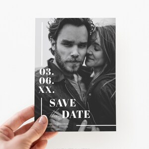 Photo Save the Date Template, Retro Save the Date Cards, Save our Dates Invitation, Save the Date Invite Save the Date Announcement Template