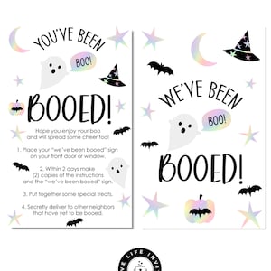 Booed Signs, Printable Booed Signs, We&#39;ve Been Booed, You&#39;ve Been Booed, You&#39;ve Been Booed Signs, INSTANT DOWNLOAD , Halloween Signs Prints