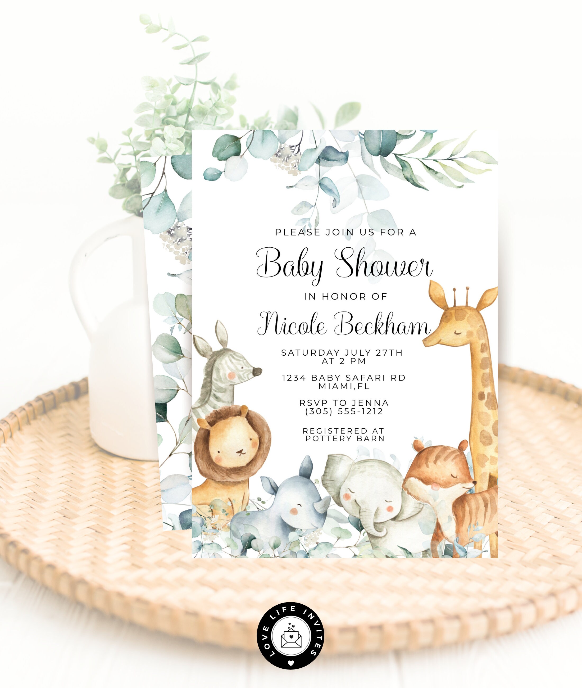 baby safari baby shower