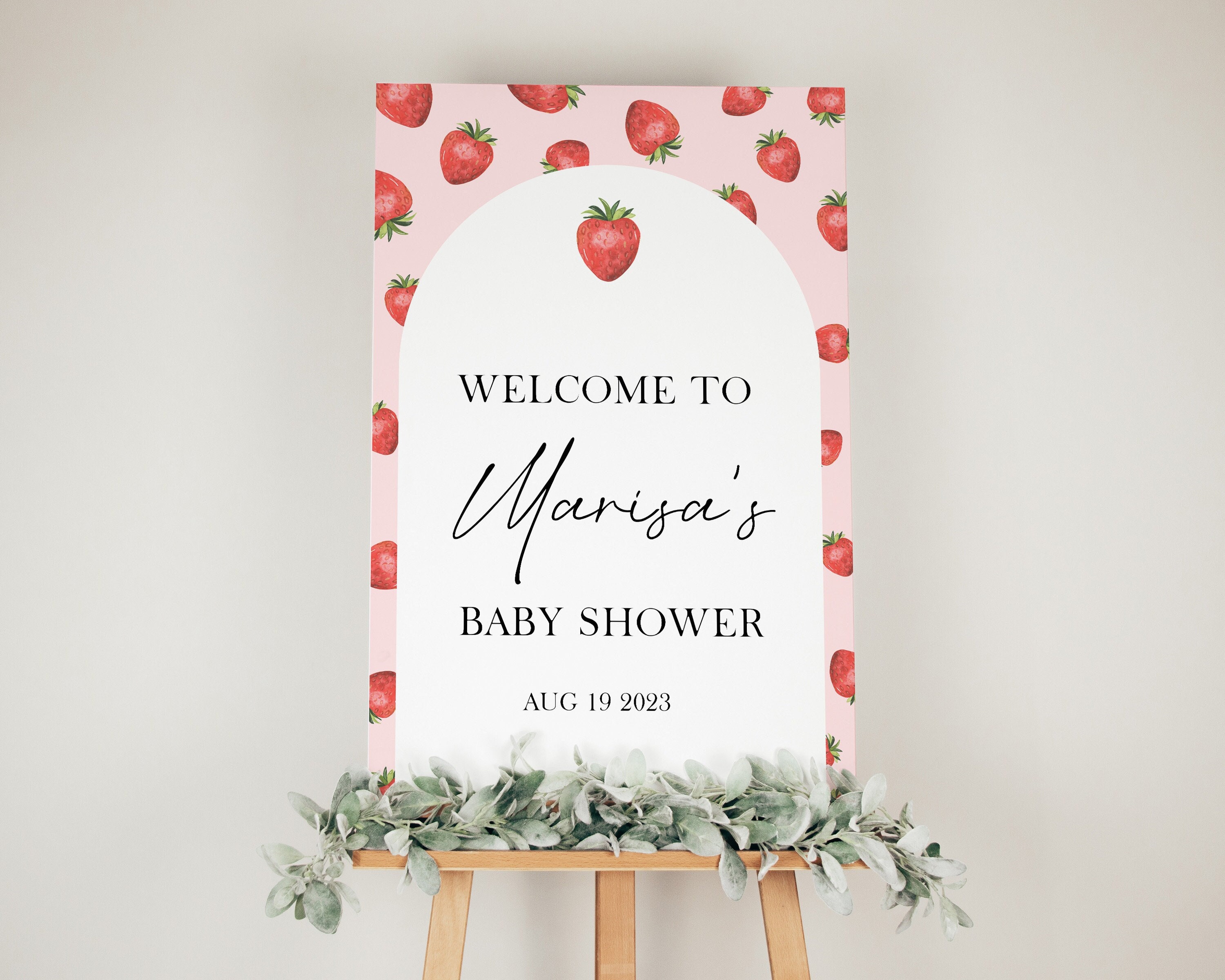 A Berry Sweet Baby is on the Way Baby Shower Sign
