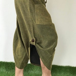 BT0797 Stonewash Samurai Pants, elastic waistband, Unisex pants, beautiful casual pants is unique & comfortable to wear