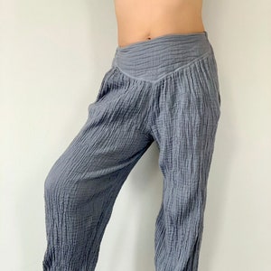 Crinkle cotton capris deals