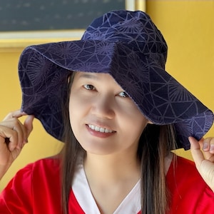 H6 Fashionable Bucket Hat Women Bucket Hat Bucket Hat For Women, Cotton Bucket Hat Two-Sides Hat Reversible Hat