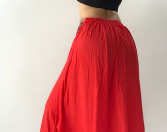 WL0045 Red Pink Lady, weiche Damenhose mit weitem Bein und elastischem Bund