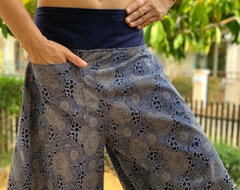 BT0701 Thai Hill Tribe Fabric Harem Pants with Ankle Straps, Thai  Ankle Straps pants,Harem pants, Hilltribe pants