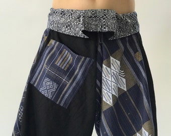 SR0292 Samurai Hose aus Einzigartige Hill tribe Stoff Wrap around
