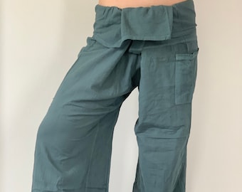 Pantaloni Da Pescatore Thailandesi - Taglia Unica In Cotone, Comodi Per Yoga, Vacanze E Relax - Foto 5
