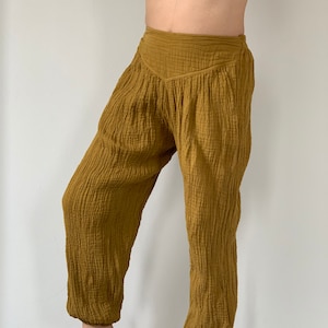 HA0020 Harem Pants Handmade Pants, Thick Smock Waist Low Crotch Bohemian  Harem Cotton Pants in Traditional Prints Thai Hilltribe - Etsy