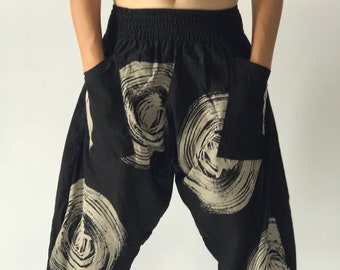 HC0248 Samurai Pants, elastic waist Samurai Pants Unisex Elastic Waist , ninja pants