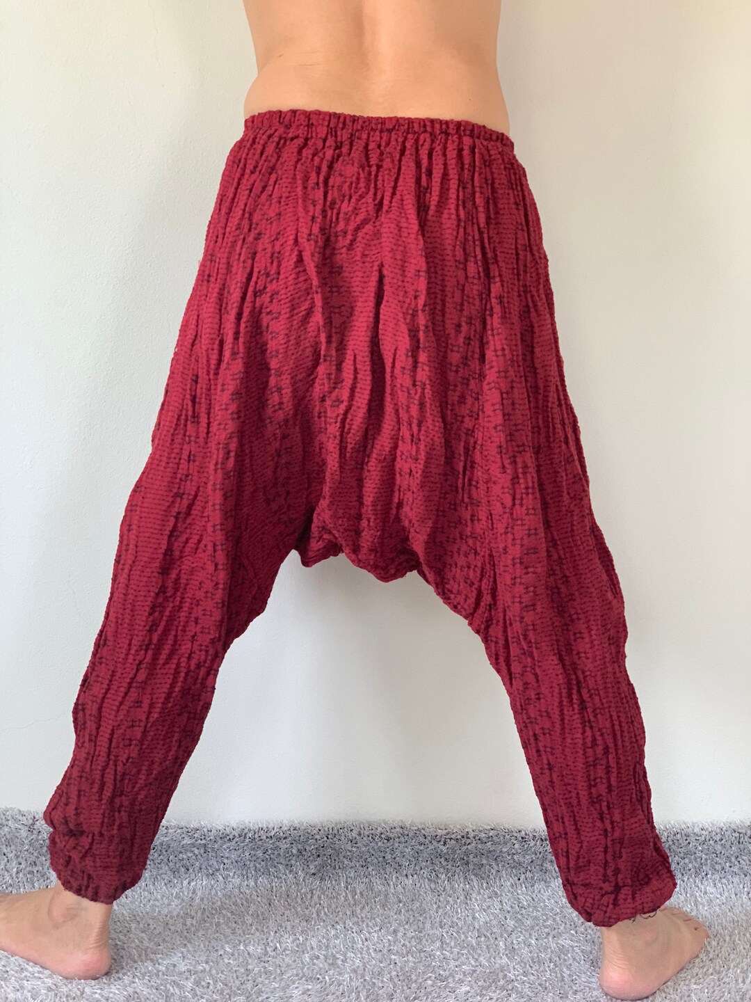 CG0134 Cotton Gauze Pants, Harem Pants Super Soft Rayon Baggy