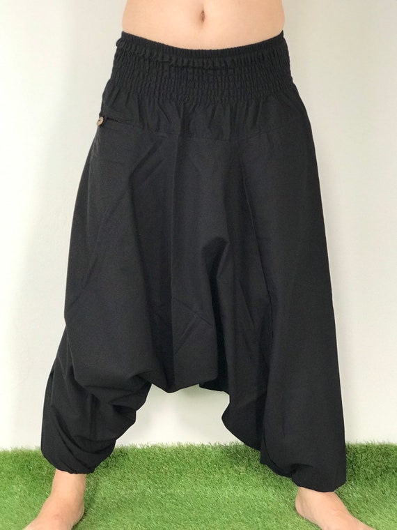 HR0063 Harem Pants Unisex Low Crotch Yoga Trousers