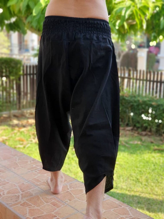 XL0040 Cotton 100%, XL Size Samurai Pants Handmade Pants,smock