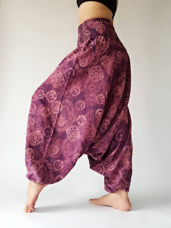HR0015 Harem Pants Unisex Low Crotch 