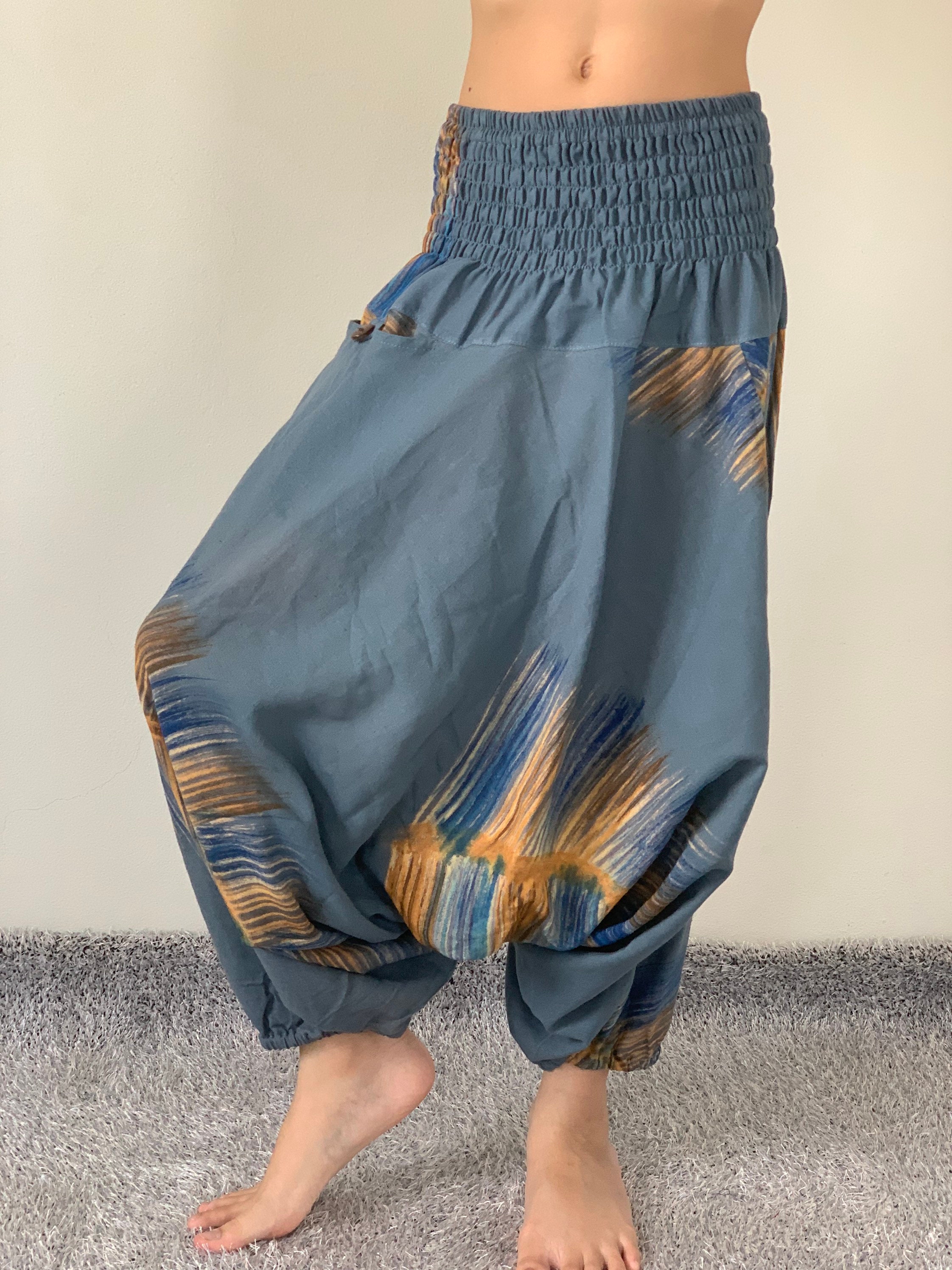 KIDS DROP CROTCH HAREM PANT 12-14 SEAHORSE SONNET main image 1