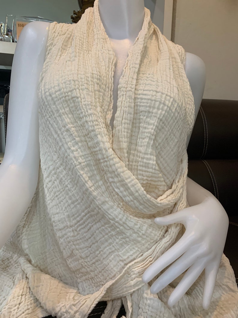 CG0982 Lady blouse Cotton Gauze Handmade Ethically Unisex Comfortable to Wear