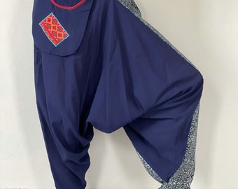 HR0149 Hilltribe Harem Pants Unisex Low Crotch Trousers