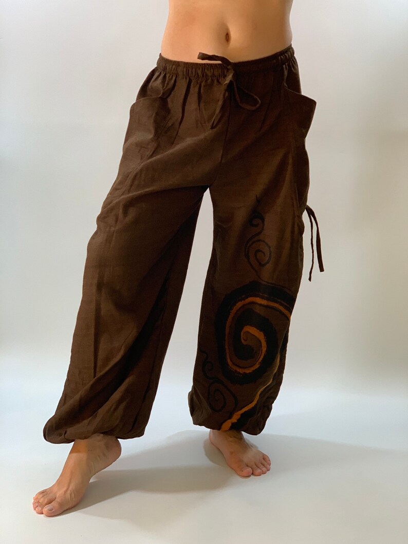 HR0113 Cotton baggy unisex harem pants,Thai rayon Style Harem Yoga Pants Harem pants