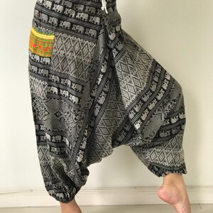 HR0055 Harem Pants Unisex Low Crotch Yoga Trousers