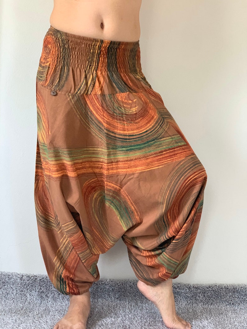 HR0226 Harem Pants Unisex Low Crotch Yoga Trousers